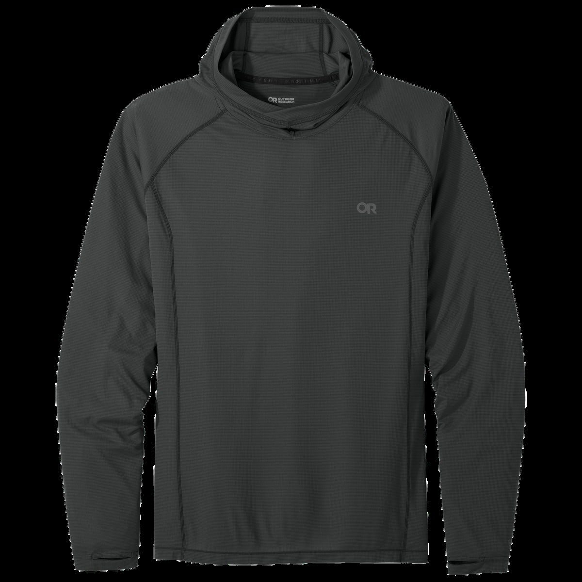 The Echo Hoodie laid flat, showing the full garment and its features.