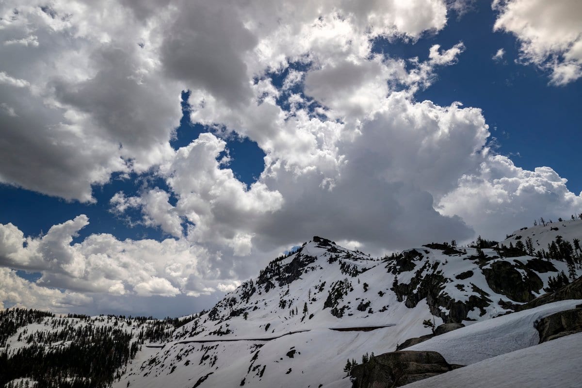 Steep alpine terrain near Glen Pass on the Rae Lakes Loop.