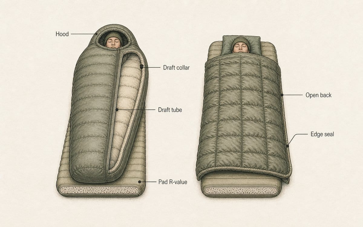 Warmth is about seal, not just rating