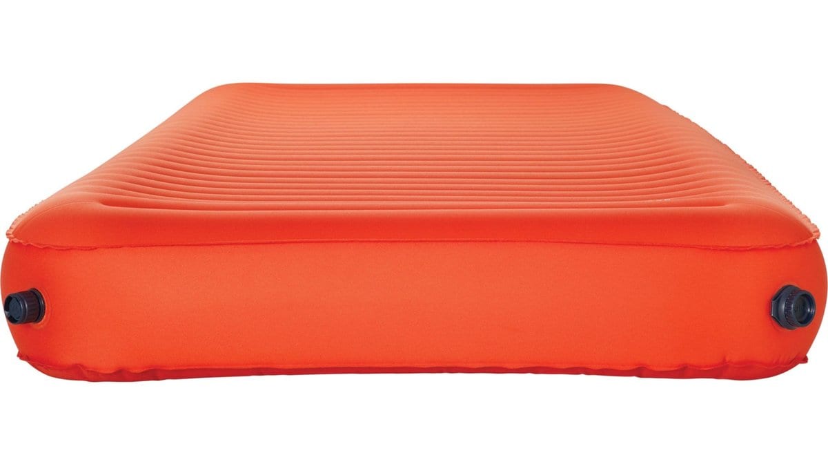 Therm-a-Rest NeoLoft sleeping pad shown inflated, rectangular shape with raised side rails