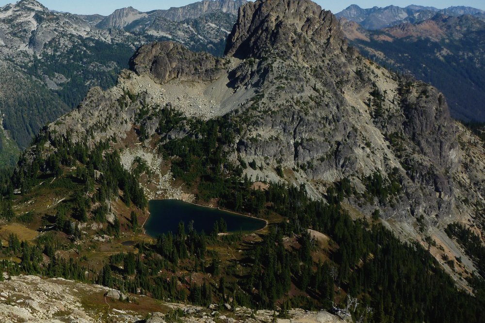 Cathedral Rock and Deep Lake